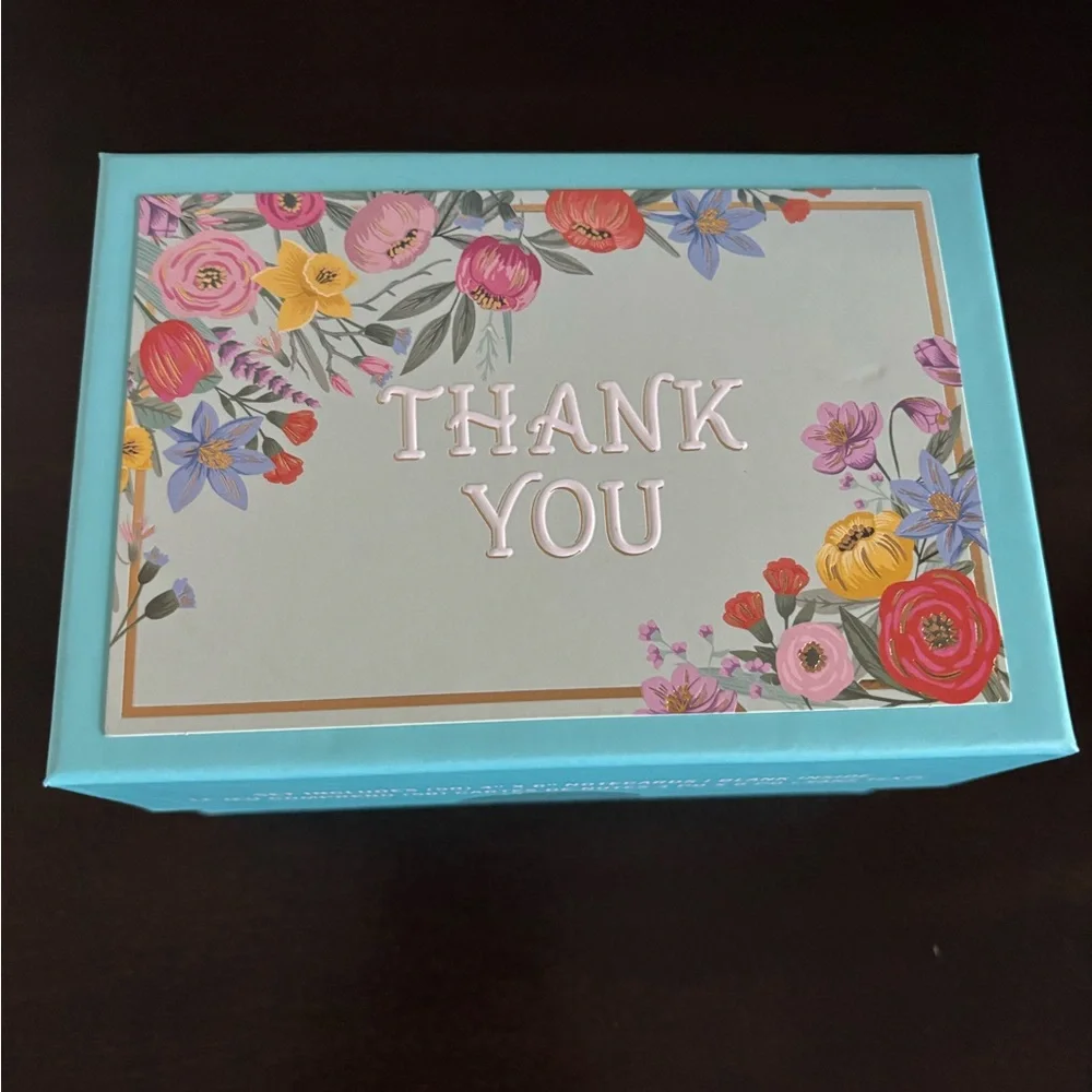 Martha Stewart-Set of 50 Thank You Notecards Envelopes and Seal stickers